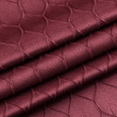 6 of 6:Mackenna Ogee Jacquard Grommet Window Panel, Burgundy, 52x84 Inches 