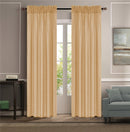 16 of 17:Melanie Faux Silk Rod Pocket Window Panel, 55x84 Inches 