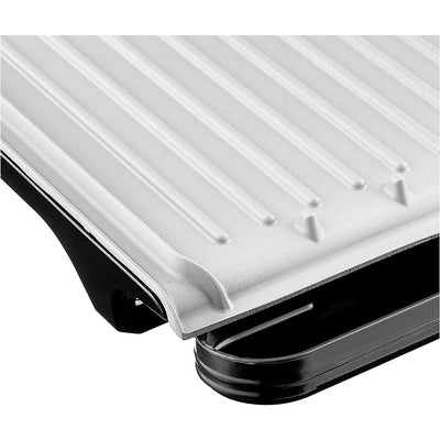 9 of 12:George Foreman 9-Serving Classic Plate Electric Indoor Grill and Panini Press, Gray 
