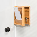4 of 6:Home Basics Bamboo Letter Rack with Key Box, Natural 