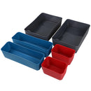 2 of 5:Home Basics Flexible Plastic Drawer Organizer Set, (Pack of 6), Multi-color 