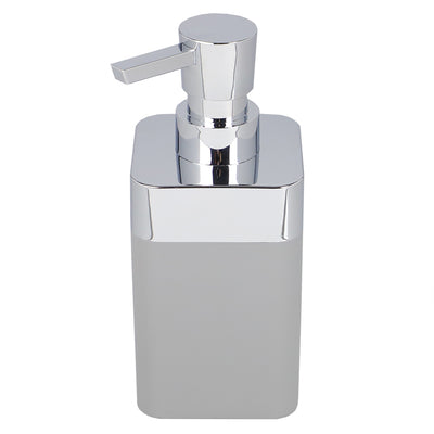 3 of 4:Conceptos básicos del hogar Skylar 10 oz. Dispensador de jabón de plástico ABS, gris 