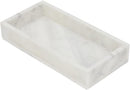 1 of 7:Home Basics Marble Vanity Tray, White & Grey, 12x6x2 Inches 