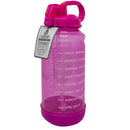 2 of 3:PREMIUS Motivational Sport Water Bottle With Straw Top,  64 Ounces 
