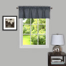 1 of 2:Sydney 58x14 Window Curtain Valance - Grey 