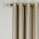 2 of 3:Taylor - Lined Grommet Window Curtain Panel - 50x63 Tan 
