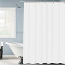 2 of 2:Rideau de douche Bath Bliss avec protection anti-éclaboussures, blanc 