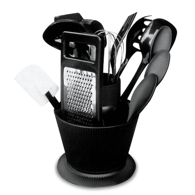 1 of 4:Home Basics 14 Piece Kitchen Tool Set with Revolving Crock 