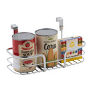 3 of 4:Detalles de cocina Organizador pequeño sobre el gabinete en cromo 