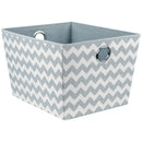 2 of 3:Grand sac fourre-tout à chevrons Home Basics 