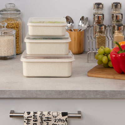 4 of 4:Contenants de conservation d'aliments naturels Simplify 6 pièces 