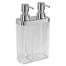 2 of 4:Distributeur de savon et de lotion à double pompe Kitchen Details, transparent 
