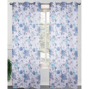 4 of 4:Panneau de fenêtre transparent à œillets Garcia, imprimé roses, 2-38 x 84 pouces 