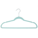 2 of 5:Cintres en velours Home Basics (lot de 10), bleu ciel 