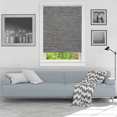 2 of 4:Cords Free Privacy Jute Shade 58X72 Smoke 