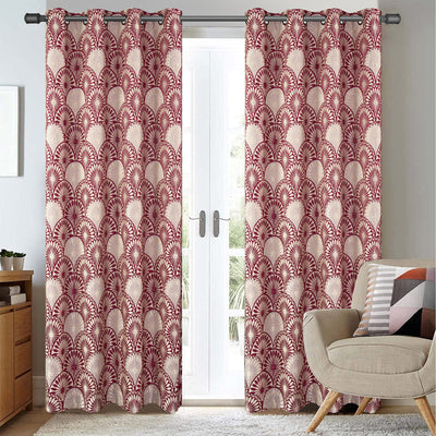 1 of 6:Jewel Rising Sun Jacquard Grommet Window Panel, 54x84 Inches 