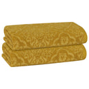 2 of 23:PREMIUS 2 Pack Damask 100% Cotton Yarn Dyed Hand Towel, 16x28 Inches 
