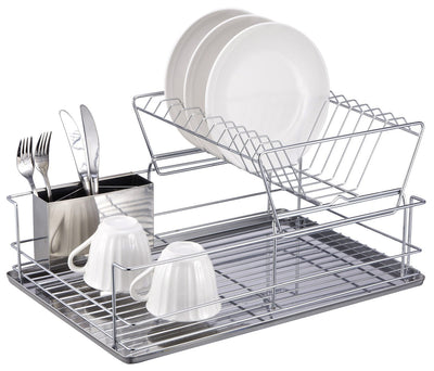 2 of 8:Égouttoir à vaisselle à 2 niveaux Home Basics 