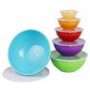 2 of 4:Home Basics 12 Piece Nesting Plastic Bowl Set, Multi-Color 