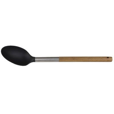 2 of 3:Home Basics Winchester Collection Scratch-Resistant Rubber Solid Spoon, Natural 