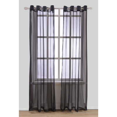 16 of 17:Harper Solid Sheer Voile Grommet Window Panel, 54x84 Inches 