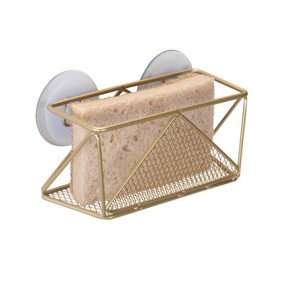 2 of 4:Kitchen Details Geode Sponge Holder in Satin Gold 