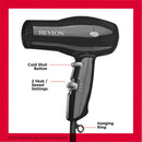 4 of 6:Revlon Essential Lightweight Compact Travel Hair Dryer, Black, 1875 Watts 