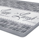 2 of 4:Achim Live Love Laugh Decorative Anti-Fatigue Mat, Grey, 18x30 Inches 