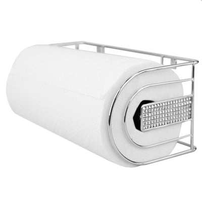 1 of 4:Home Basics Pave Wall Mounted Steel Paper Towel Holder, Chrome 