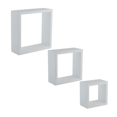 1 of 4:Neu Home Set of 3 Wall Cubes 