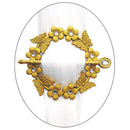 2 of 2:Butterfly Flower Decorative One Pair Window Curtain Tieback, Gold 