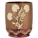 8 of 8:Juego completo de decoración de conjunto de baño Ombre Rose, borgoña-dorado, todo se vende por separado 