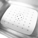 3 of 3:Home Basics Ktichen PVC Sink Mat, White, 15.4x12.25 Inches 