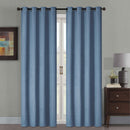 5 of 7:Lenon Faux Canvas with Felt Backing Room Darkening Grommet Window Panel, 54x84 Inches 