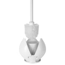 2 of 3:Bath Bliss Firm Grip Tulip Toilet Bowl Brush in White 