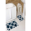 1 of 5:PREMIUS 2 Piece Quatrefoil Diamond Bath Rug Set, 17x24 & 20x32 Inches 