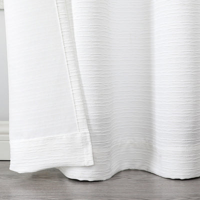 6 of 24:Yola Blackout Textured Jacquard Grommet Window Panel, 52x84 Inches 