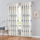 2 of 7:Brynn Embroidered Rod Pocket Panel With Attached Valance and Backing, 54x90 Inches 