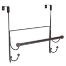 1 of 4:Home Basics Over the Door Hook with Towel Bar, Oil-Rubbed Bronze 