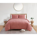 1 of 11:Jade + Oake Ridney Textured Stripe Soft Microfiber Comforter Set 