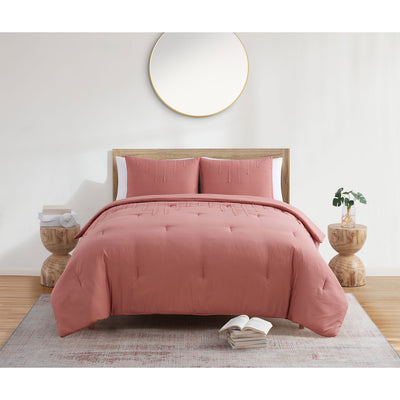 1 of 11:Jade + Oake Ridney Textured Stripe Soft Microfiber Comforter Set 