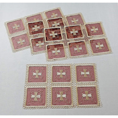18 of 21:Blossom Embroidered Vintage Lace Design Table Runner 