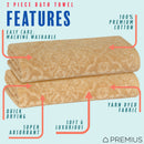 9 of 24:PREMIUS 2 Pack Damask 100% Cotton Yarn Dyed Bath Towel, 27x54 Inches 