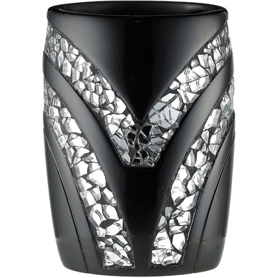 7 of 10:Sinatra Complete Bath Ensemble Decor Set, negro, todo se vende por separado 