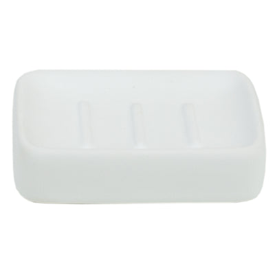 3 of 5:Home Basics Loft 4 Piece Ceramic Bath Accessory Set, White 