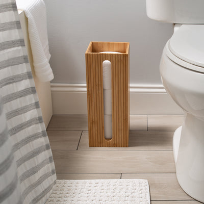 3 of 4:Bath Bliss Square Bamboo Toilet Tissue Reserve 