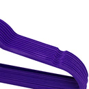 2 of 5:Home Basics Velvet Hanger, (Pack of 10), Purple 