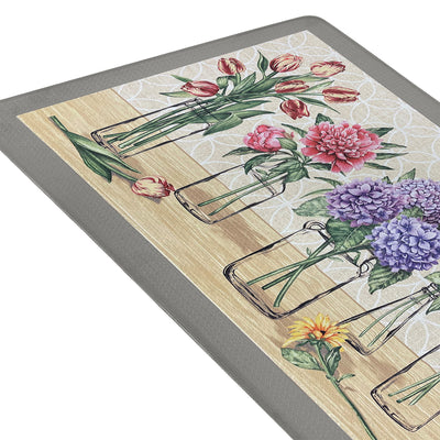 6 of 6:Tapis de cuisine décoratif anti-fatigue Boho Garden Bloom, 18 x 30 pouces 