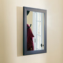 2 of 3:Home Basics Contemporary Rectangle Wall Mirror, Mahogany 