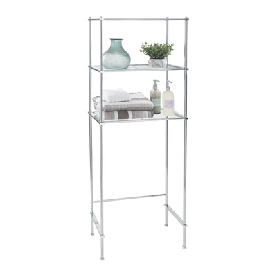 2 of 4:Étagères métalliques de luxe à 3 niveaux Neu Home, gain de place, finition chromée 